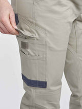 Unisex Cotton Stretch Drill Cuffed Work Pants