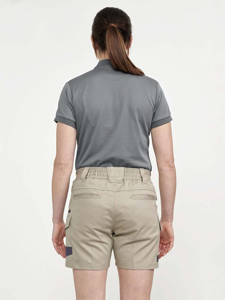 Unisex Cotton Stretch Drill Cuffed Work Shorts