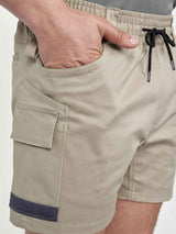 Unisex Cotton Stretch Drill Cuffed Work Shorts