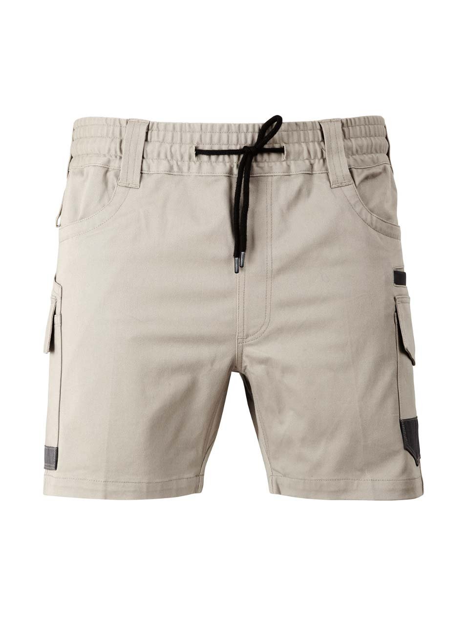 Unisex Cotton Stretch Drill Cuffed Work Shorts