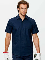 Mens Cotton Drill Short Sleeve Shirt