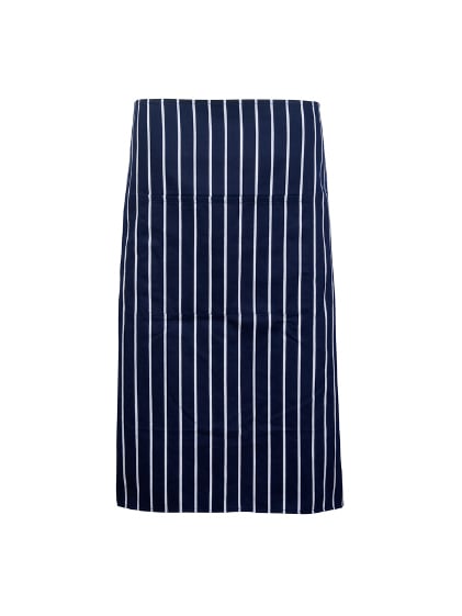 Long Waist Striped Apron