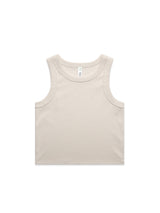 Womens Organic Rib Crop Tank