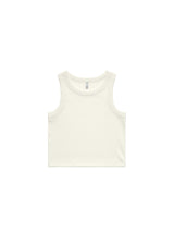 Womens Organic Rib Crop Tank