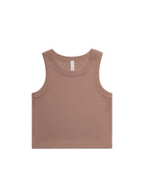 Womens Organic Rib Crop Tank