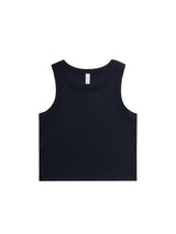 Womens Organic Rib Crop Tank