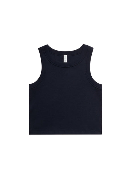 Womens Organic Rib Crop Tank