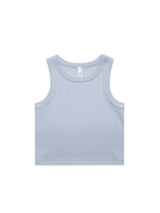 Womens Organic Rib Crop Tank