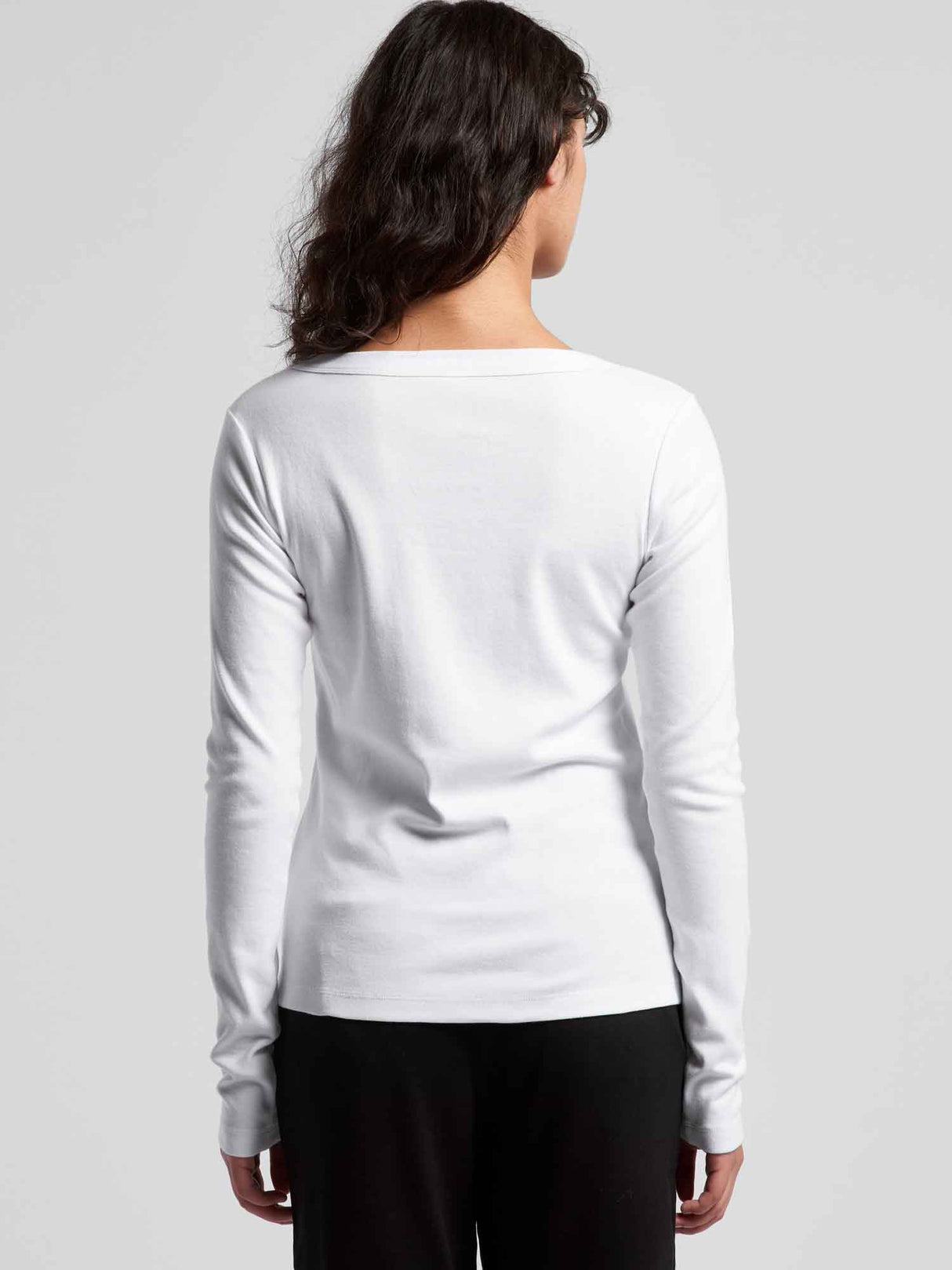 Womens Organic Rib Long Sleeve Tee