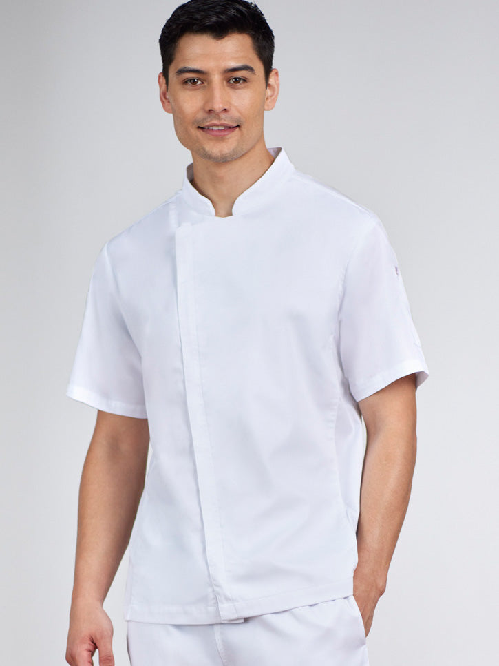 Mens Alfresco Short Sleeve Chef Jacket