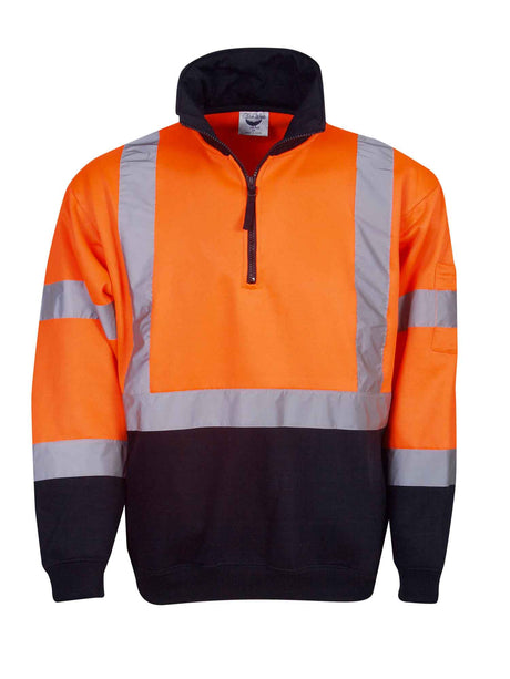 Hi Vis Day/Night Fleecy 1/2 Zip Jumper