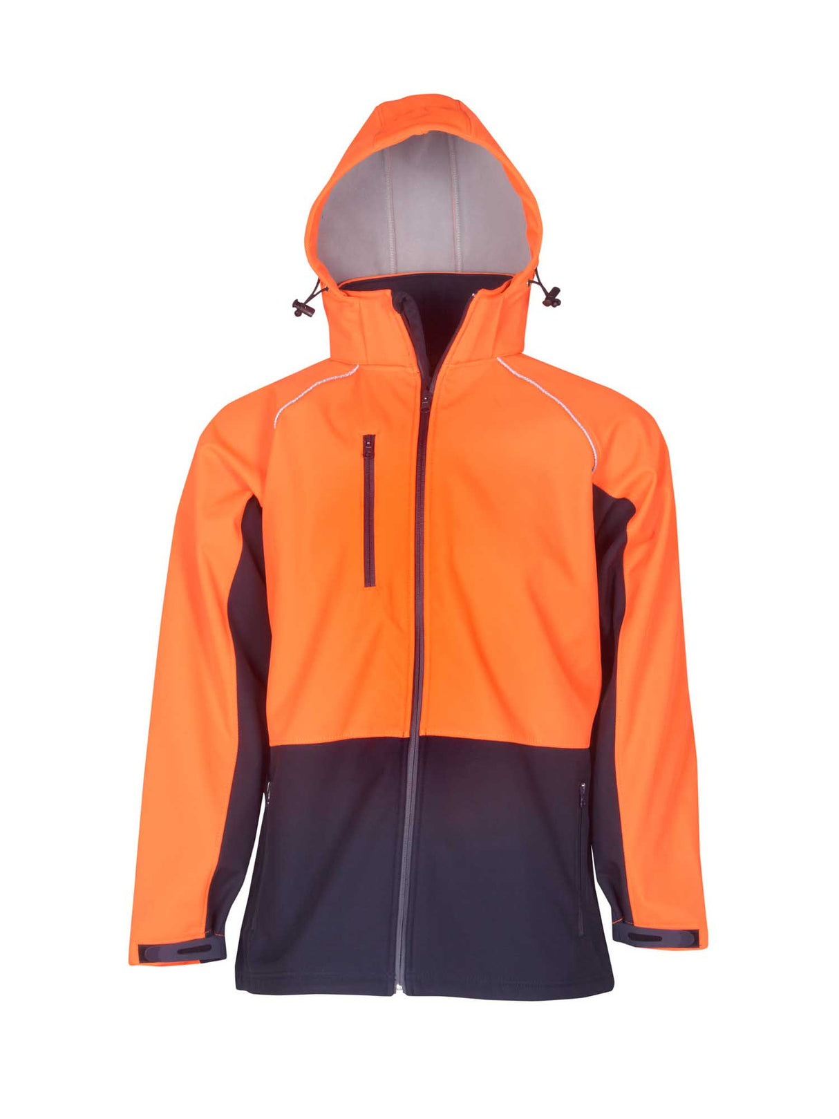 Hi Vis Hooded Soft Shell Jacket