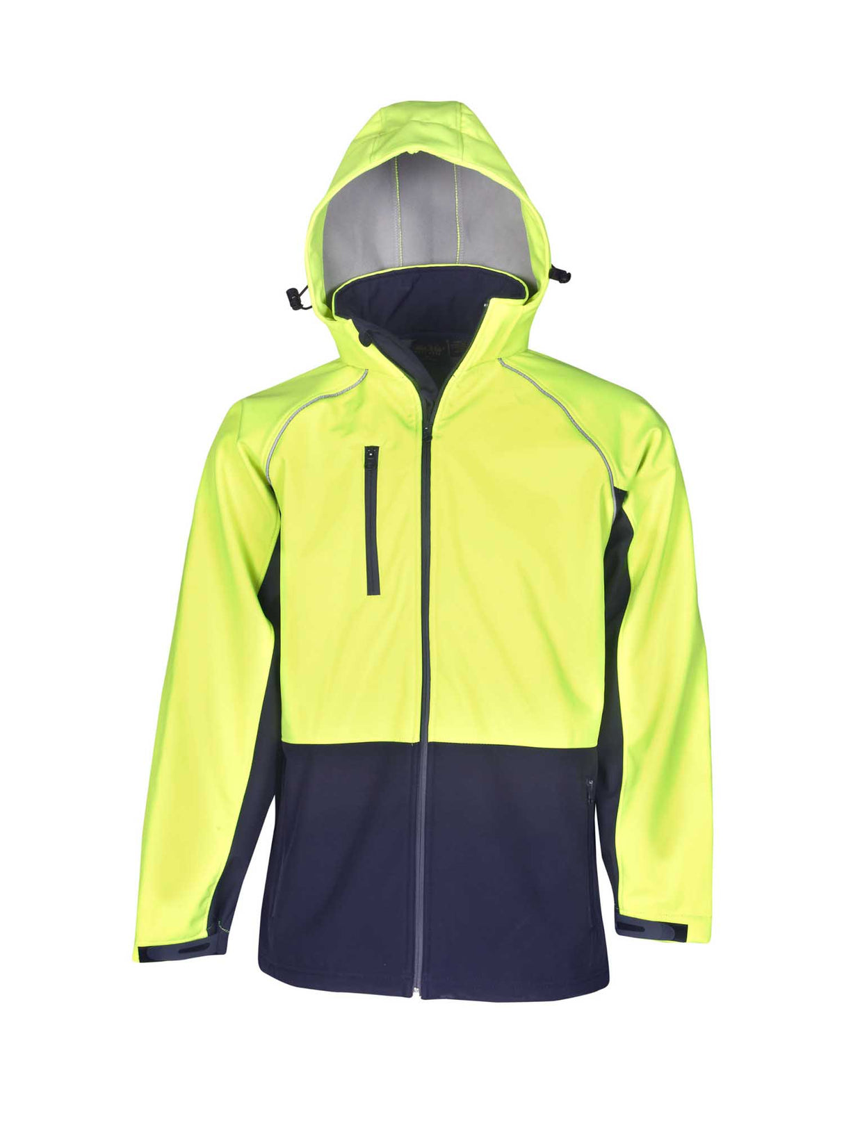 Hi Vis Hooded Soft Shell Jacket