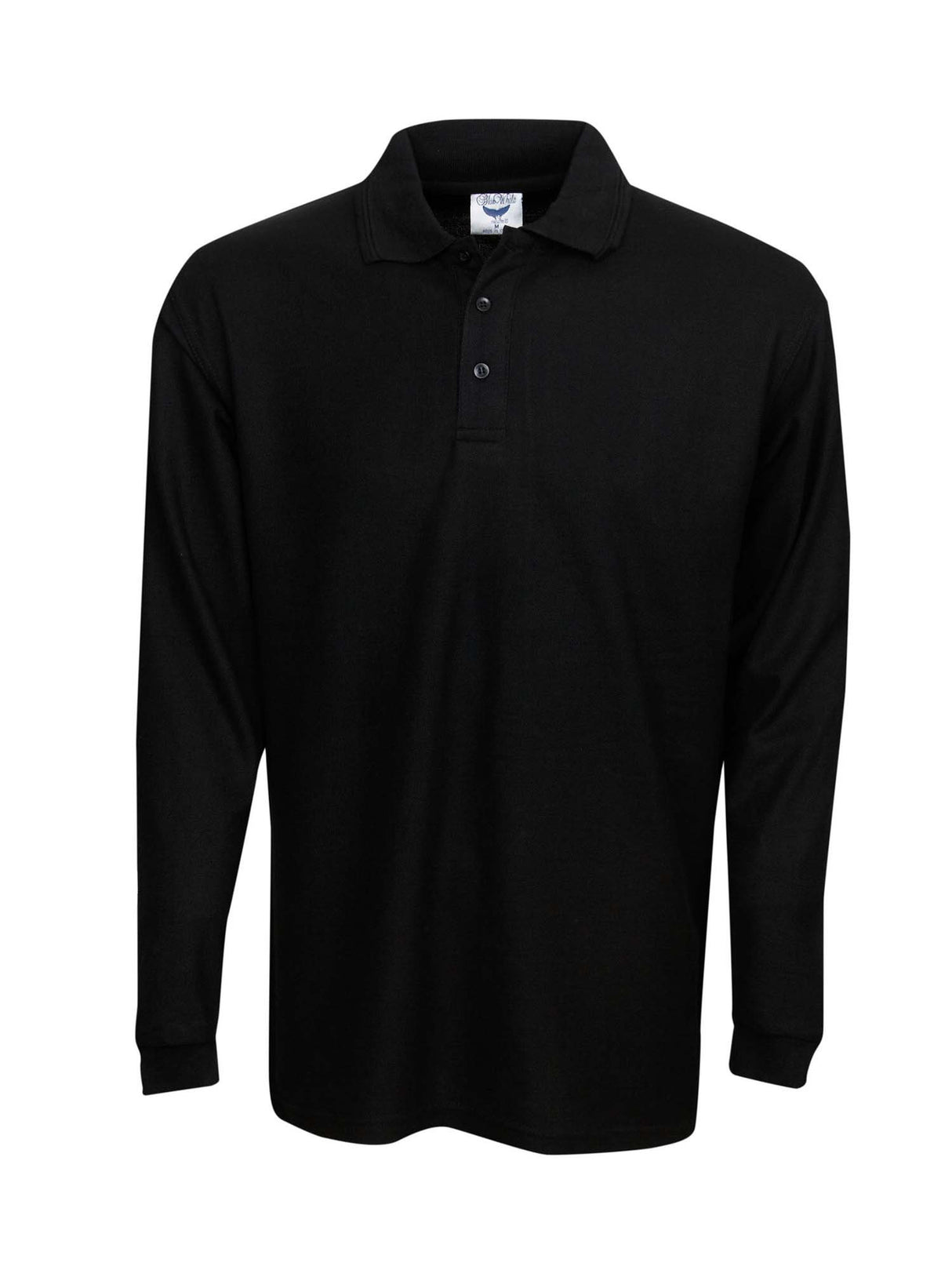 Premium Long Sleeve Fine Pique Knit Polo