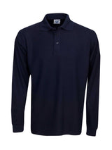 Premium Long Sleeve Fine Pique Knit Polo