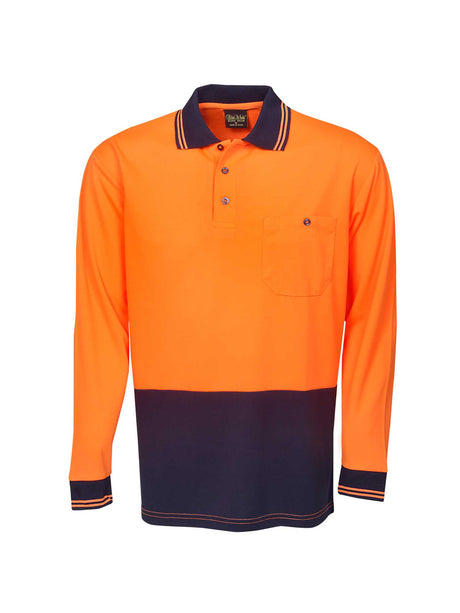 Hi Vis Light Weight Long Sleeve Polo