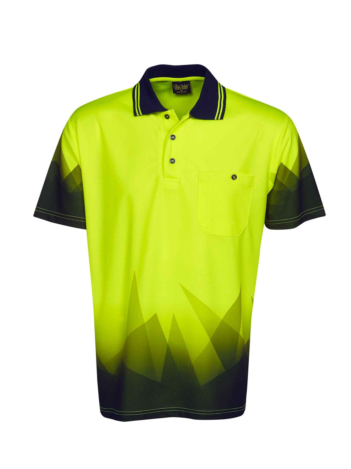 Triangular Design Hi Vis Polo