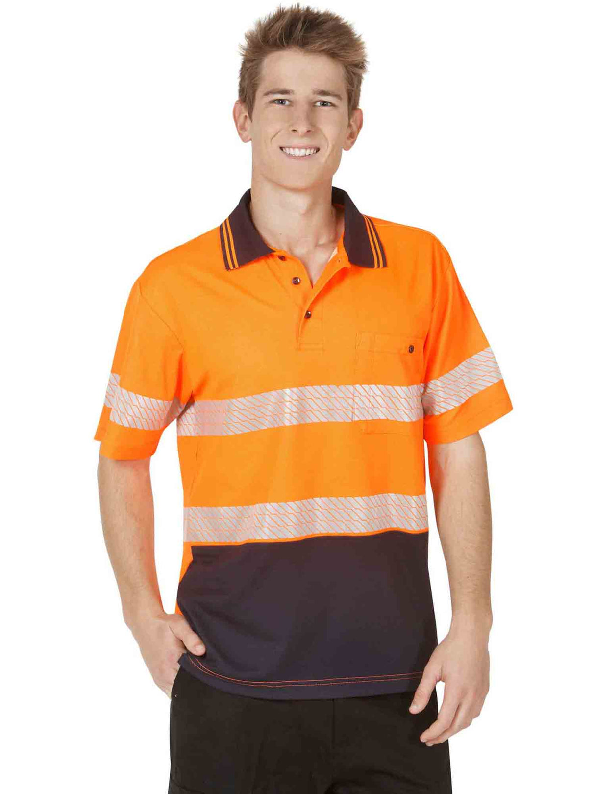 Segment Taped Cotton Back Polo