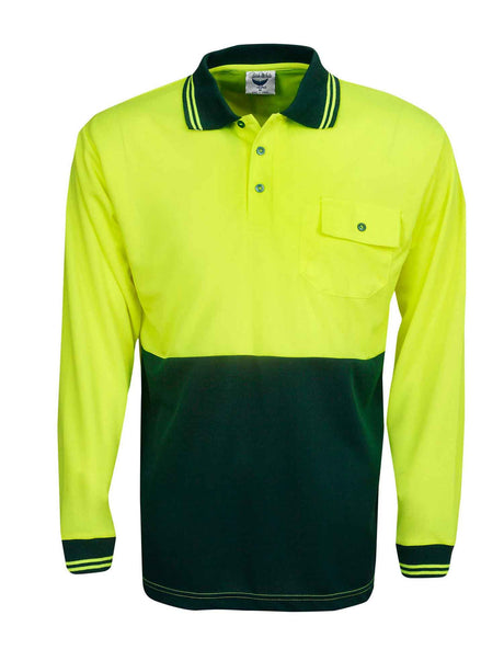 Hi Vis Cool Dry Long Sleeve Polo