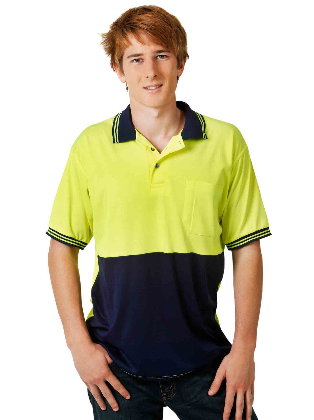 Cotton Back True Dry Hi Vis Polo