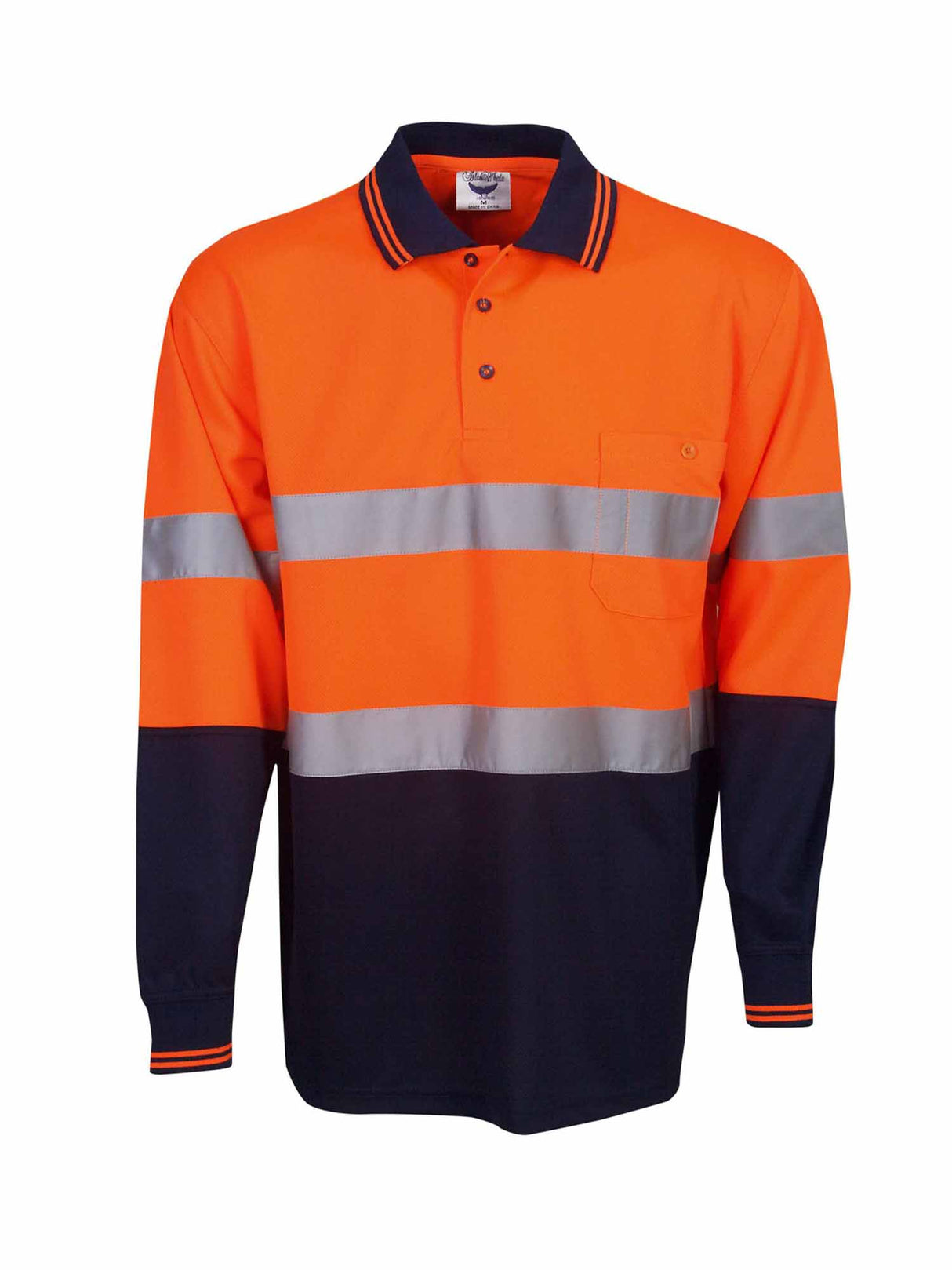 Day/Night Hi Vis Cool Dry Long Sleeve Polo