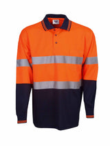 Day/Night Hi Vis Cool Dry Long Sleeve Polo