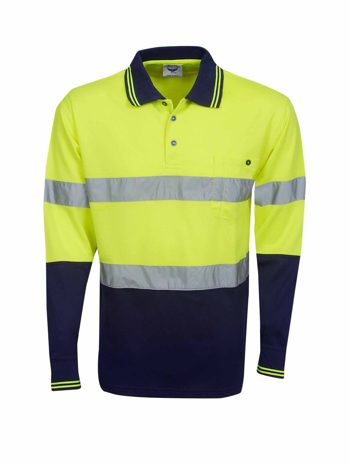 Day/Night Hi Vis Cool Dry Long Sleeve Polo