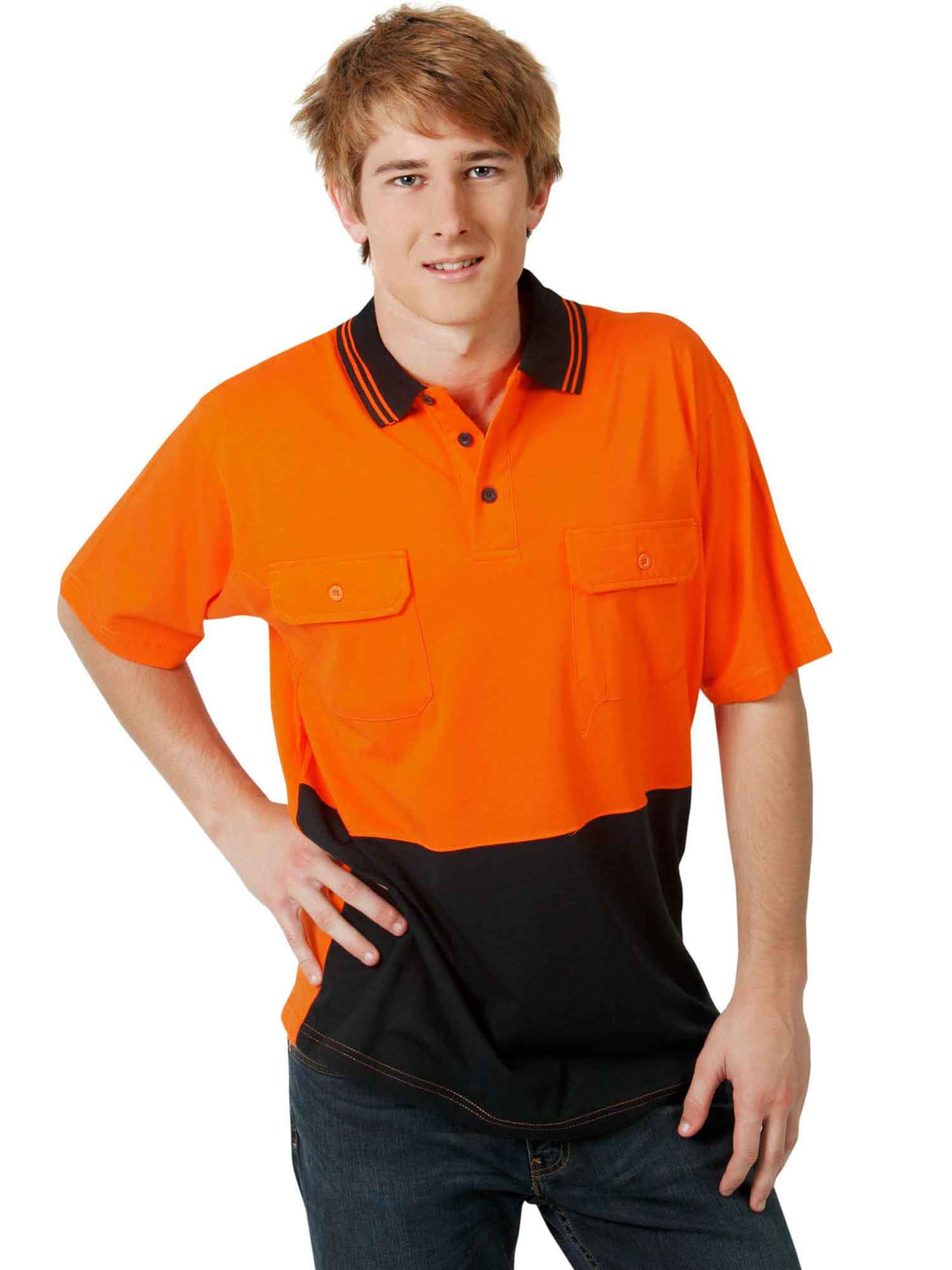 100% Cotton Hi Vis Polo