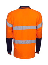 100% Cotton Day/Night Hi Vis Long Sleeve Polo