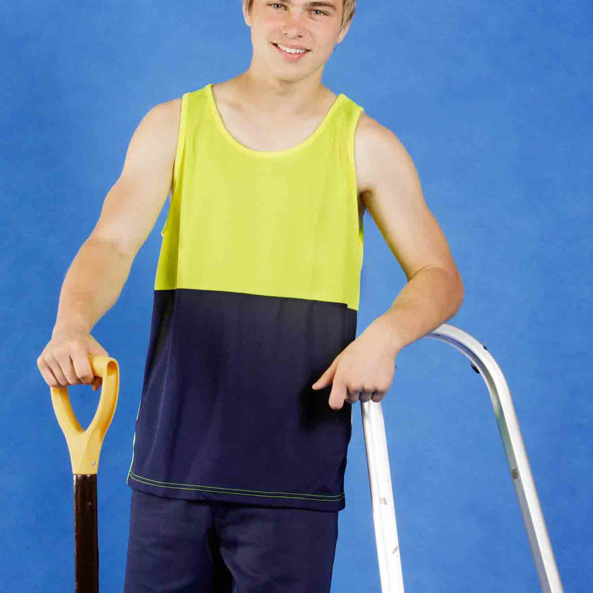 Blue Whale Hi Vis Cool Dry Singlet | BLW-S81 | Seamstop