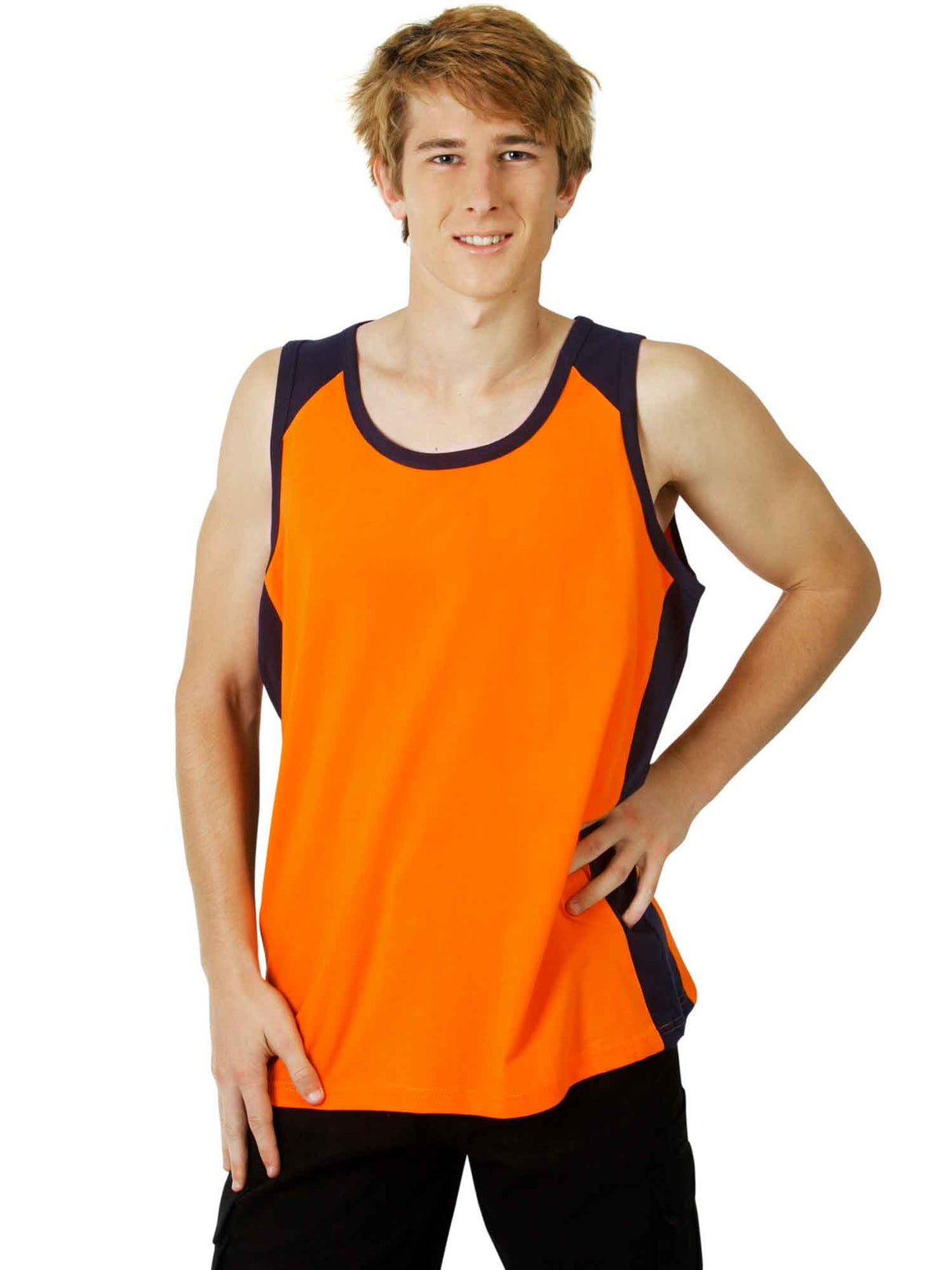 100% Cotton Hi Vis Singlet