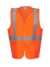 Hi Vis Full Zip Safety Vest With Taping