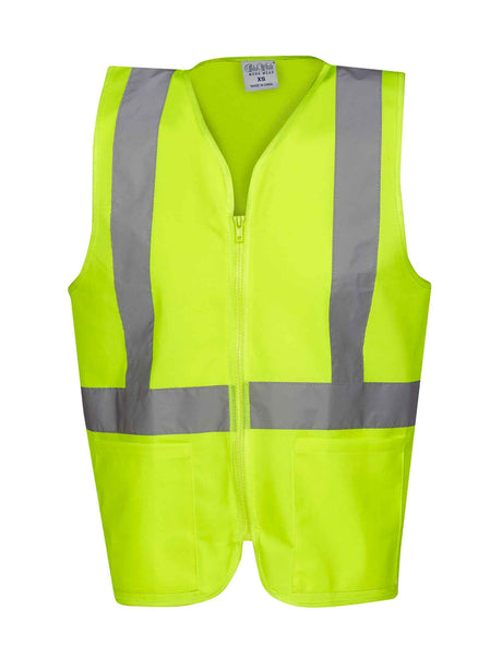 Hi Vis Full Zip Safety Vest With Taping