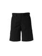 Biz Collection - Ladies black Detroit shorts with a button closure and cargo pocket.