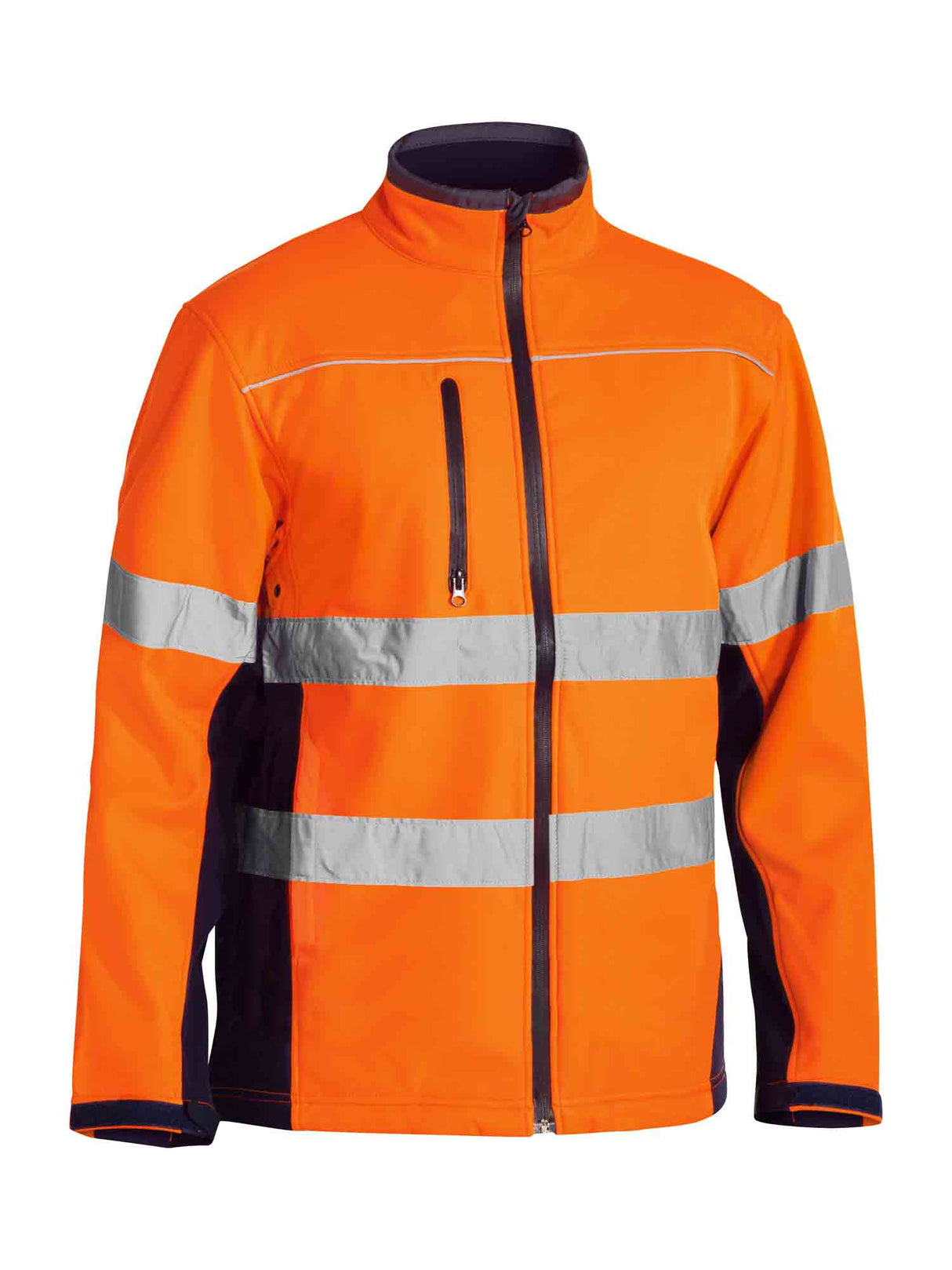 Mens Taped Hi Vis Soft Shell Jacket