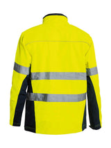 Mens Taped Hi Vis Soft Shell Jacket