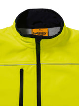 Mens Taped Hi Vis Soft Shell Jacket