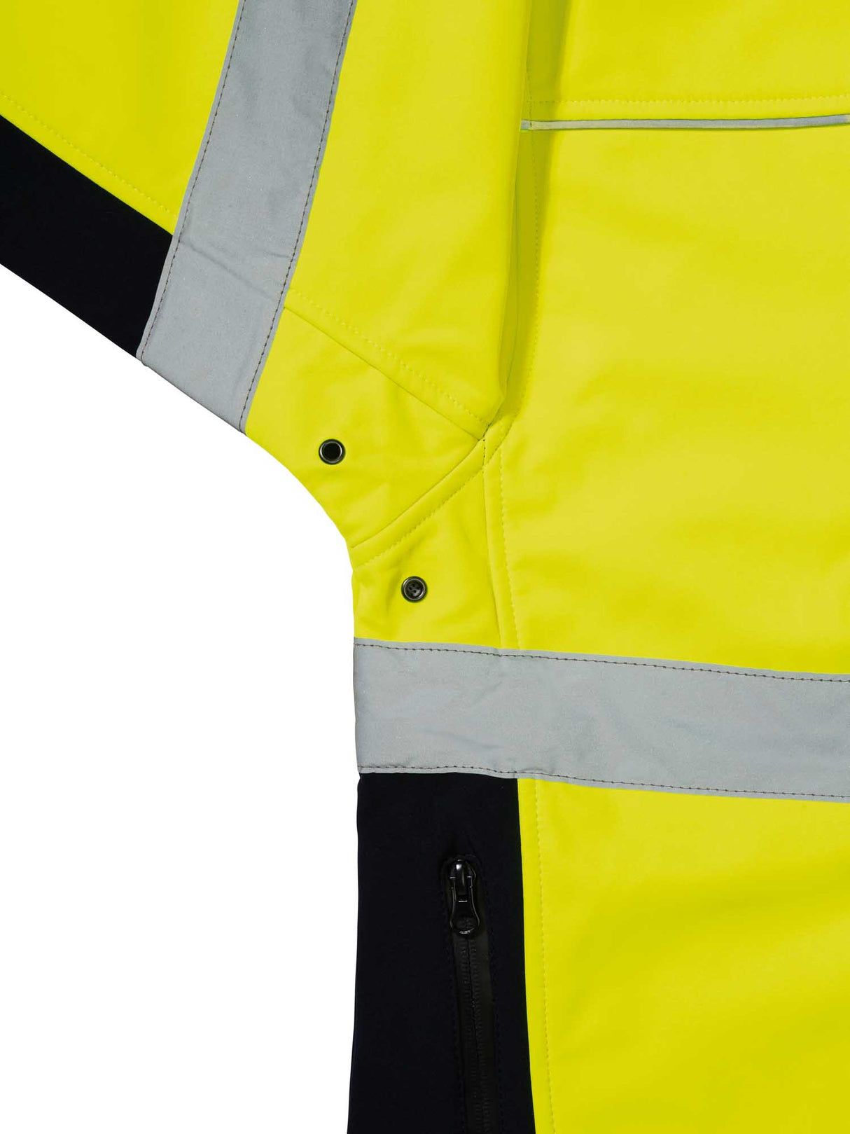 Mens Taped Hi Vis Soft Shell Jacket