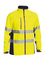 Mens Taped Hi Vis Soft Shell Jacket