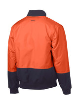 Mens Two Tone Hi Vis Bomber Jacket