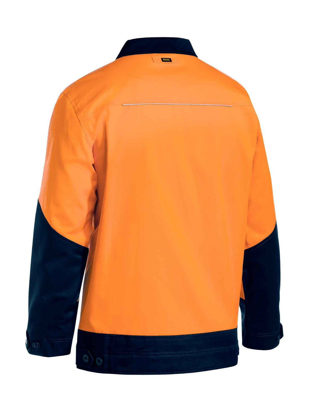 Mens Hi Vis Drill Jacket with Liquid Repellent Finish