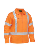 Mens X Taped Hi Vis Drill Jacket With Liquid Repellent Finish