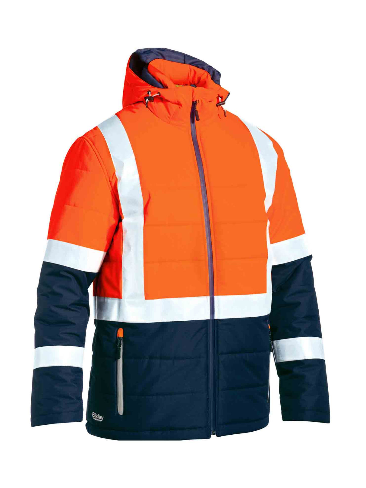 Mens Taped Hi Vis Puffer Jacket