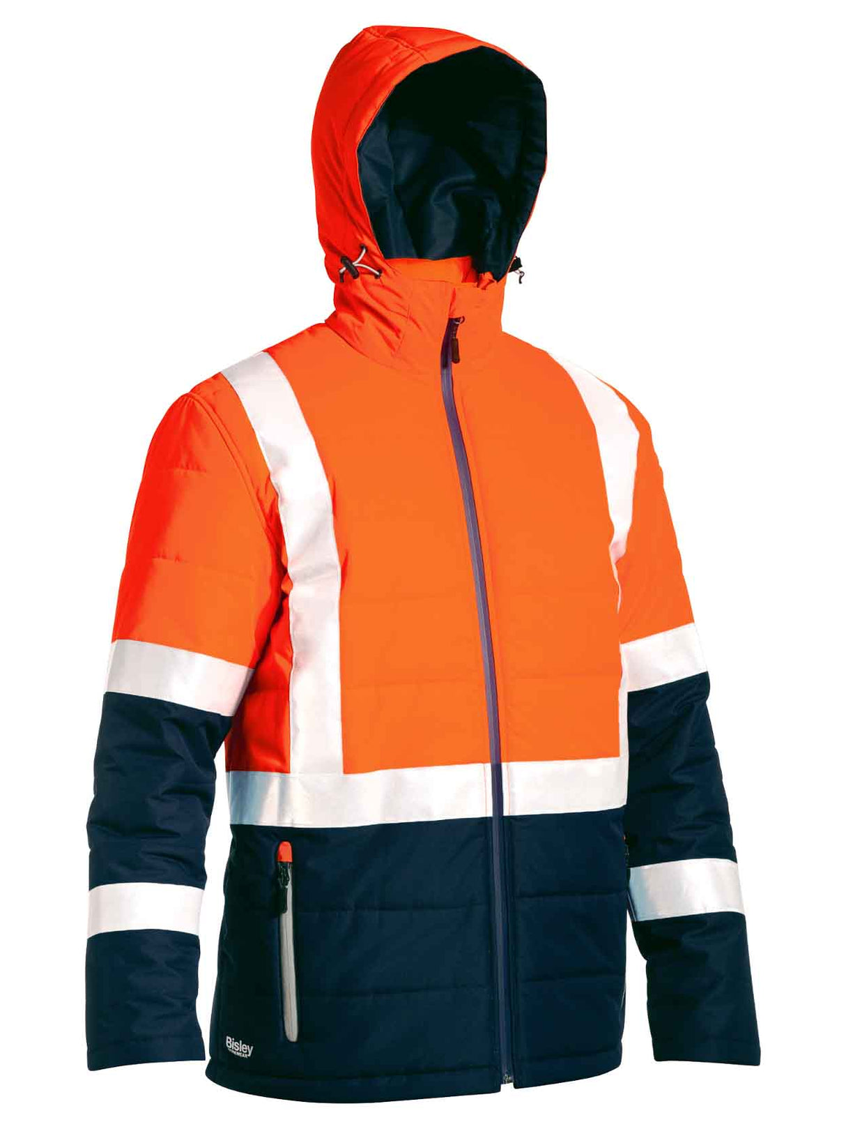 Mens Taped Hi Vis Puffer Jacket