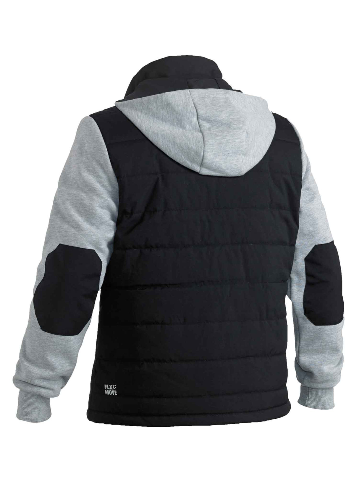 Mens Flx & Move Contrast Puffer Fleece Hooded Jacket