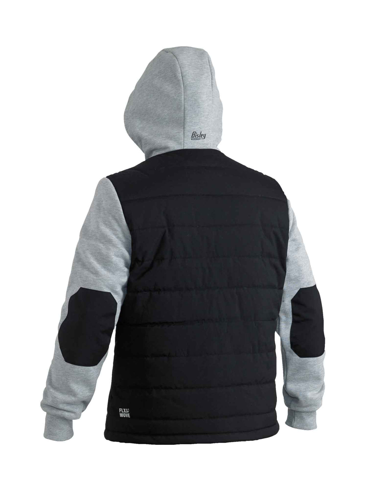 Mens Flx & Move Contrast Puffer Fleece Hooded Jacket