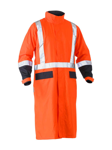 Unisex Taped Hi Vis Long Rain Coat