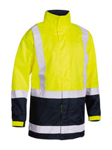 Mens Taped Hi Vis Rain Shell Jacket