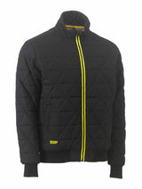 Mens Diamond Quilted Bomber Jacket