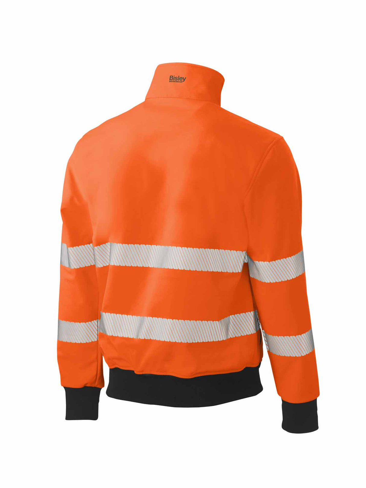 Mens Taped Hi Vis Soft Shell Bomber Jacket